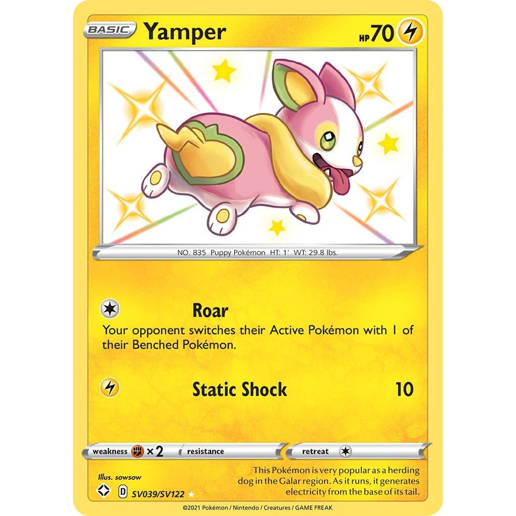 Image for Yamper (SV039/SV122) (SHFSV) - Pokemon