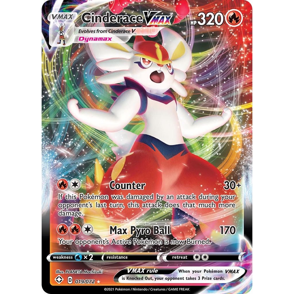 Image for Cinderace VMAX (019/072) (SHF) - Pokemon
