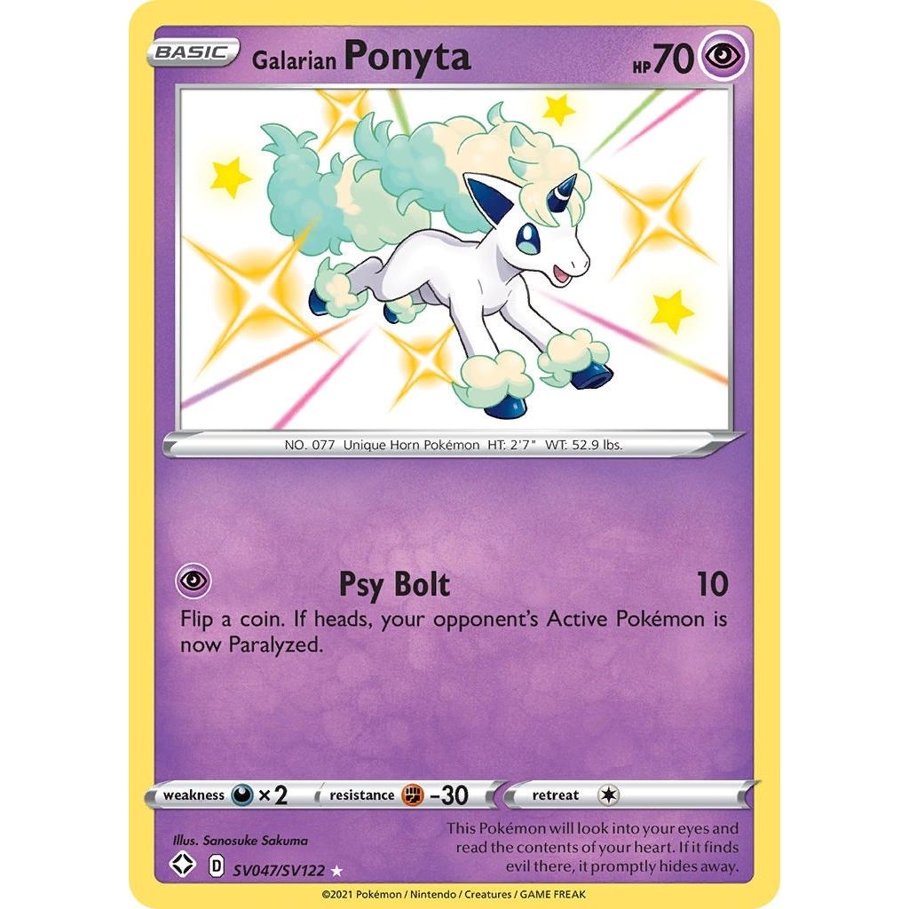 Image for Galarian Ponyta (SV047/SV122) (SHFSV) - Pokemon