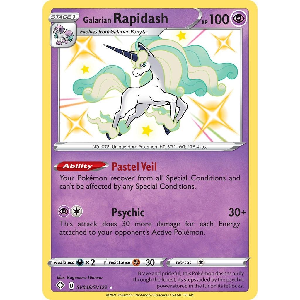 Image for Galarian Rapidash (SV048/SV122) (SHFSV) - Pokemon