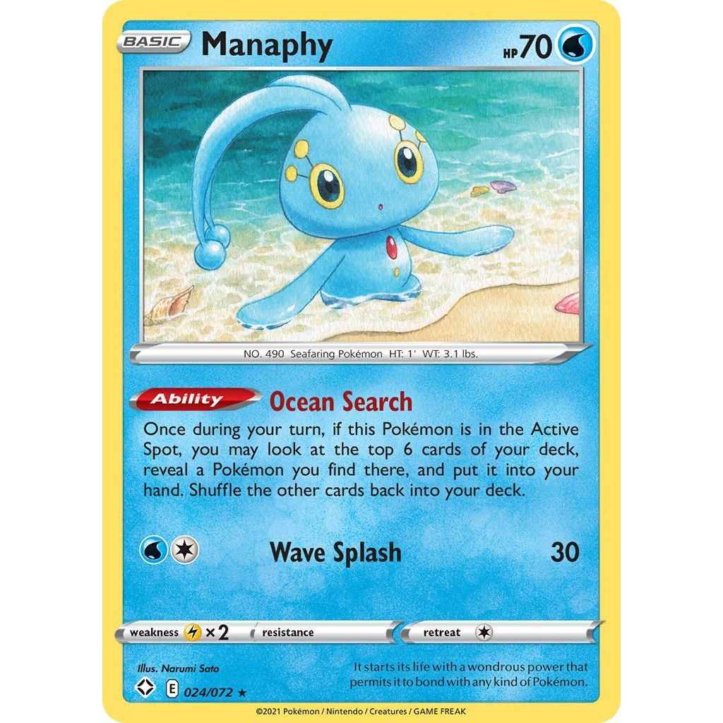 Image for Manaphy (024/072) (SHF) - Pokemon