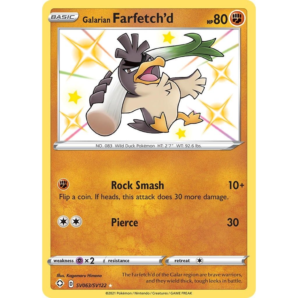 Image for Galarian Farfetch'd (SV063/SV122) (SHFSV) - Pokemon