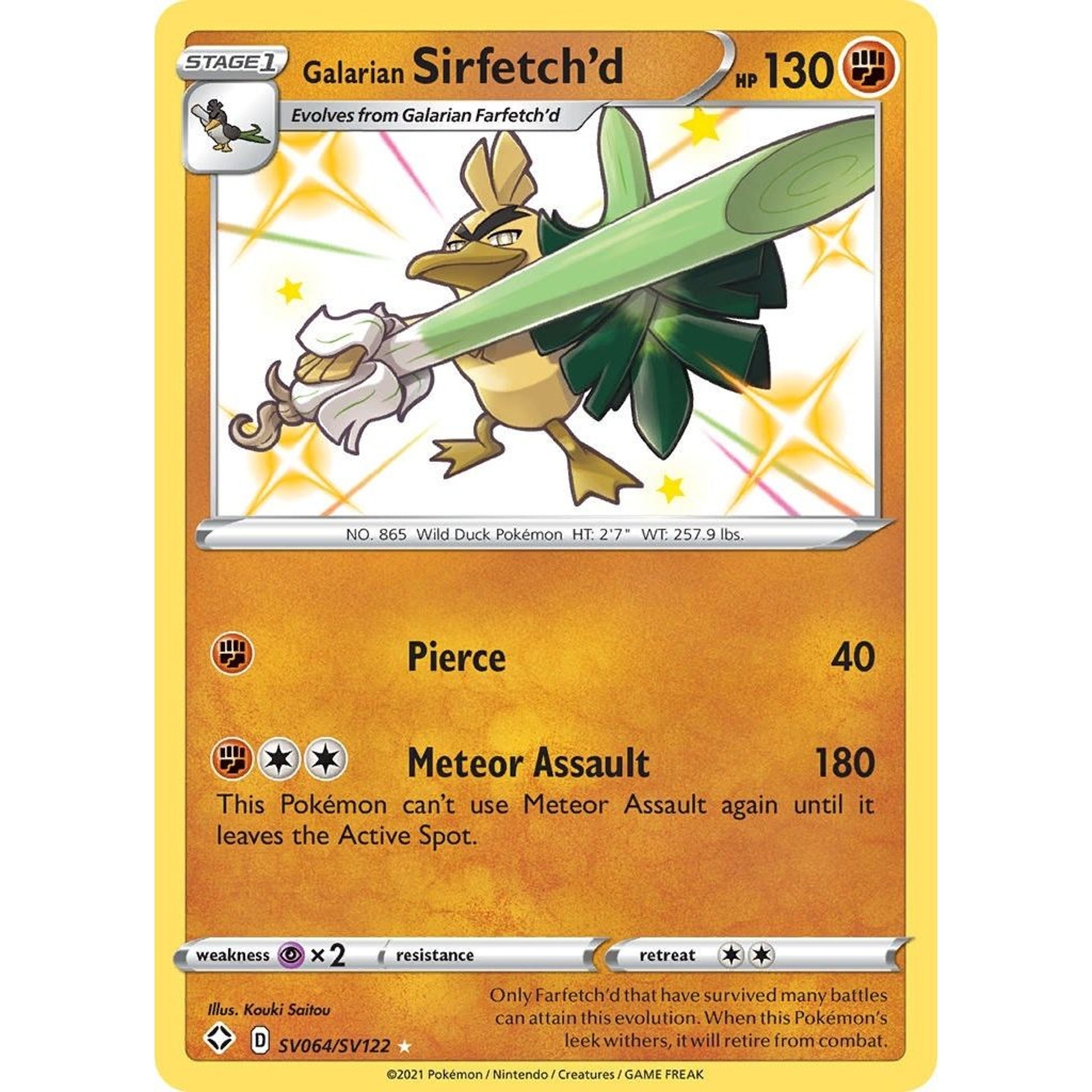 Image for Galarian Sirfetch'd (SV064/SV122) (SHFSV) - Pokemon