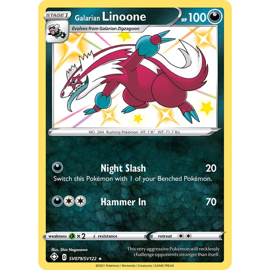 Image for Galarian Linoone (SV079/SV122) (SHFSV) - Pokemon