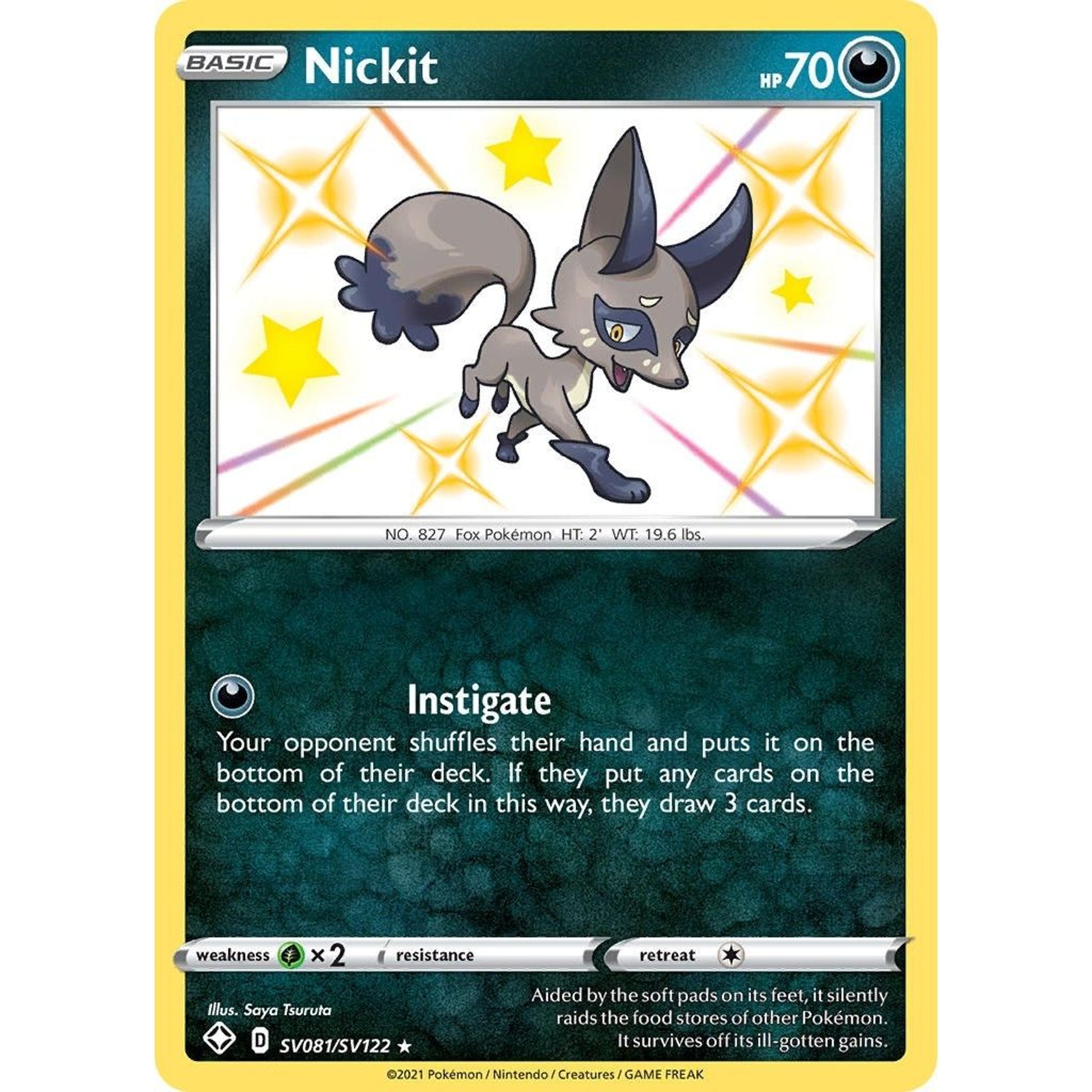 Image for Nickit (SV081/SV122) (SHFSV) - Pokemon