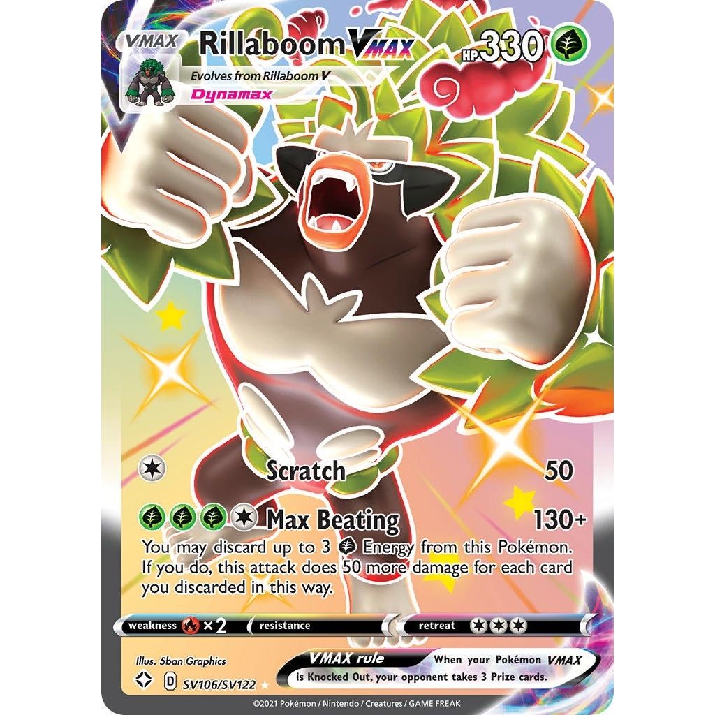 Image for Rillaboom VMAX (SV106/SV122) (SHFSV) - Pokemon