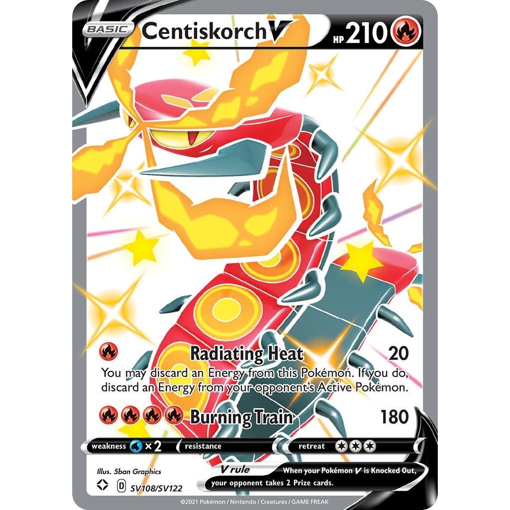 Image for Centiskorch V (SV108/SV122) (SHFSV) - Pokemon