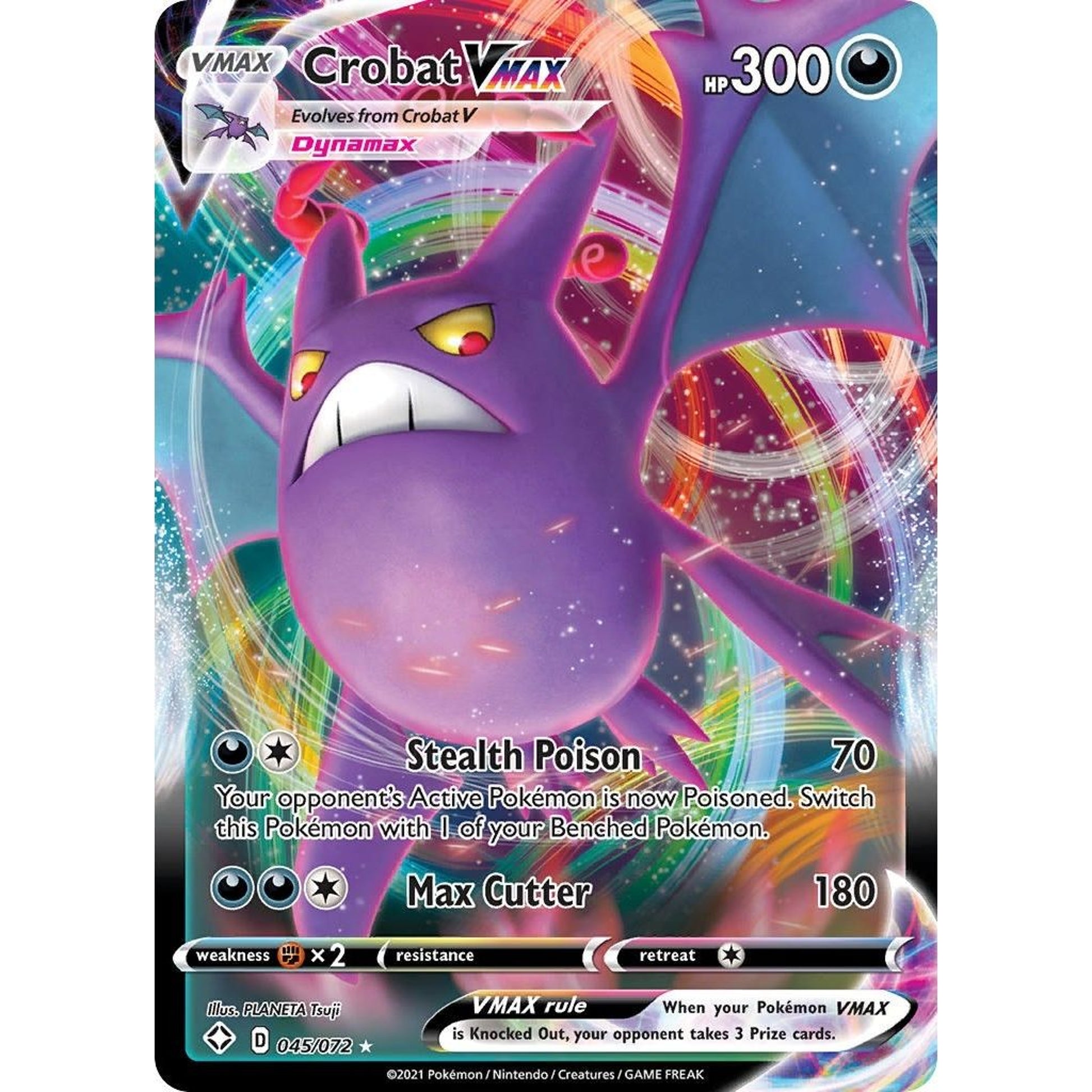 Image for Crobat VMAX (045/072) (SHF) - Pokemon