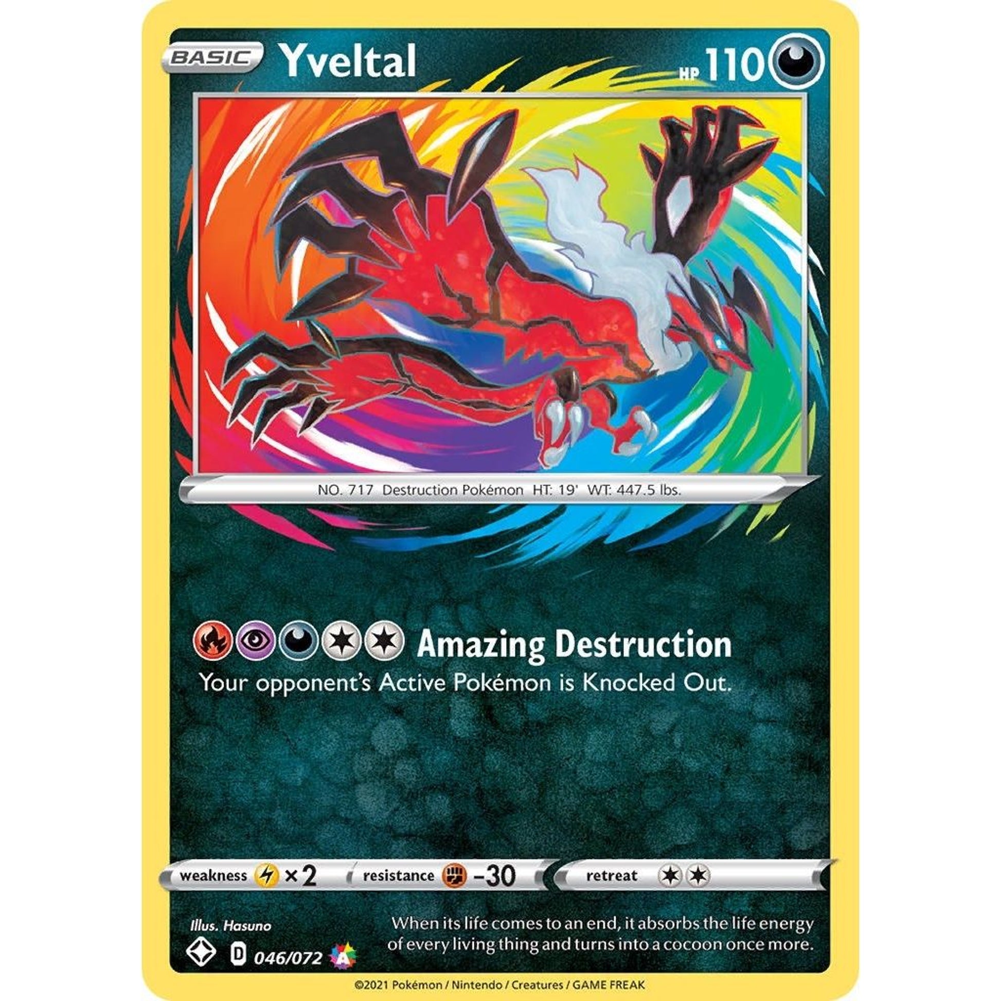 Image for Yveltal (046/072) (SHF) - Pokemon