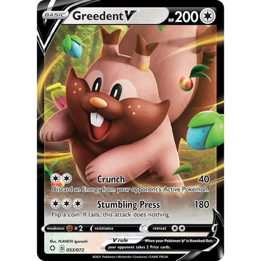 Image for Greedent V (053/072) (SHF) - Pokemon