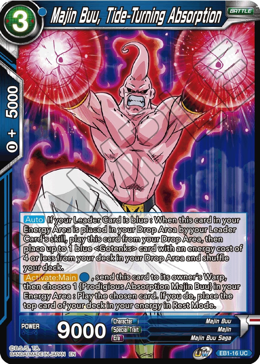 Image for Majin Buu, Tide-Turning Absorption (EB1-16) (EB-01) - Dragon Ball Super: Masters