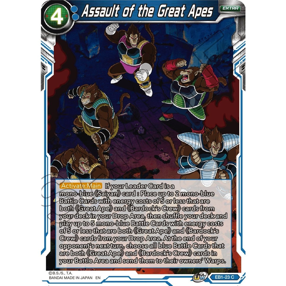 Image for Assault of the Great Apes (EB1-23) (EB-01) - Dragon Ball Super: Masters