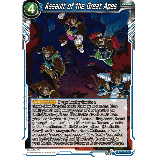 Image for Assault of the Great Apes (EB1-23) (EB-01) - Dragon Ball Super: Masters