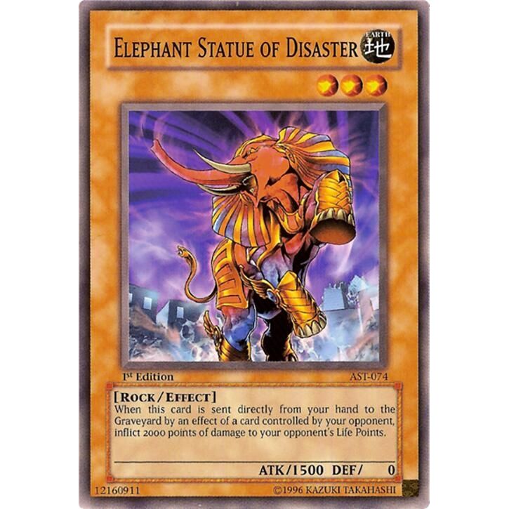 Image for Elephant Statue of Disaster (AST-074) (AST) - YuGiOh