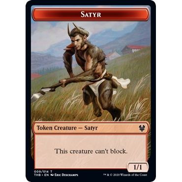 Image for Satyr // Goblin Construct Double-sided Token (Challenger 2021) (9 // 11) (UMP) - Magic: The Gathering