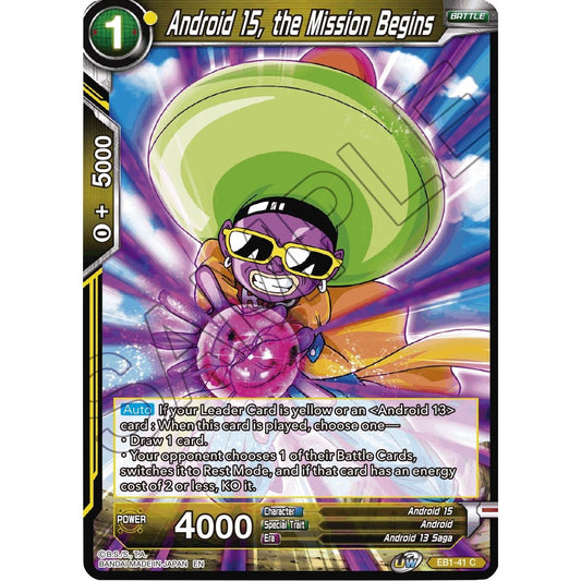 Image for Android 15, the Mission Begins (EB1-41) (EB-01) - Dragon Ball Super: Masters