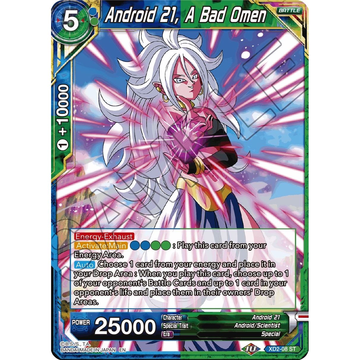 Image for Android 21, A Bad Omen (Reprint) (XD2-08) (EB-01) - Dragon Ball Super: Masters