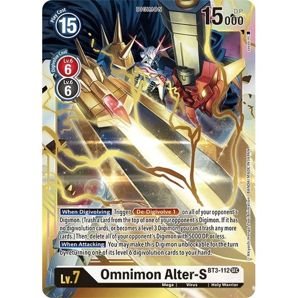 Image for Omnimon Alter-S (Secret Rare) (BT3-112 SEC) (BT01-03B) - Digimon Card Game