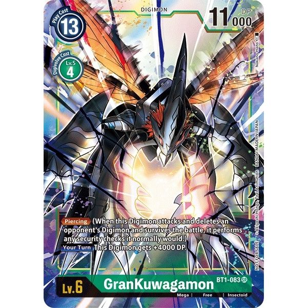 Image for GranKuwagamon - BT1-083 (Dash Pack Ver. 1.5) (BT1-083 SR) (BT01-03B) - Digimon Card Game