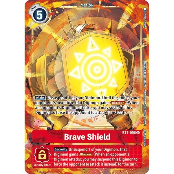 Image for Brave Shield - BT1-095 (Dash Pack Ver. 1.5) (BT1-095 R) (BT01-03B) - Digimon Card Game