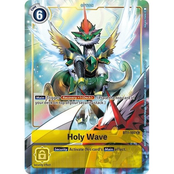 Image for Holy Wave - BT1-107 (Dash Pack Ver. 1.5) (BT1-107 C) (BT01-03A) - Digimon Card Game