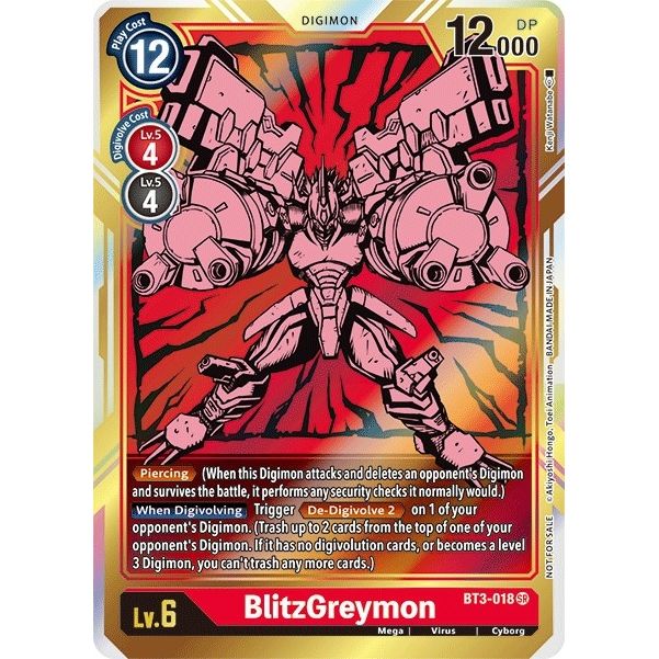 Image for BlitzGreymon - BT3-018 (Dash Pack Ver. 1.5) (BT3-018 SR) (BT01-03A) - Digimon Card Game