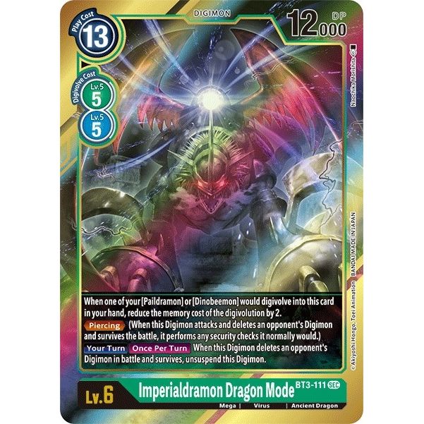 Image for Imperialdramon Dragon Mode (Secret Rare) (Alternate Art) (BT3-111 SEC) (BT01-03B) - Digimon Card Game