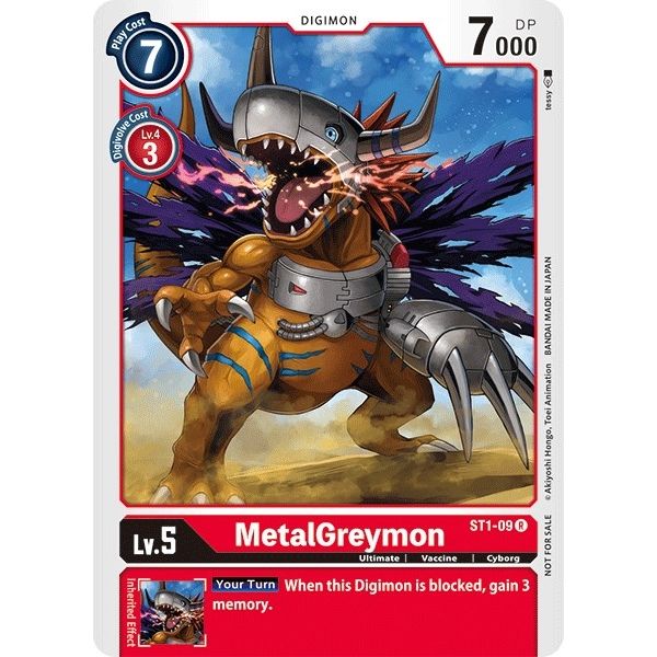 Image for MetalGreymon - ST1-09 (Tamer Battle Pack 1) (ST1-09 R) (ST-1) - Digimon Card Game