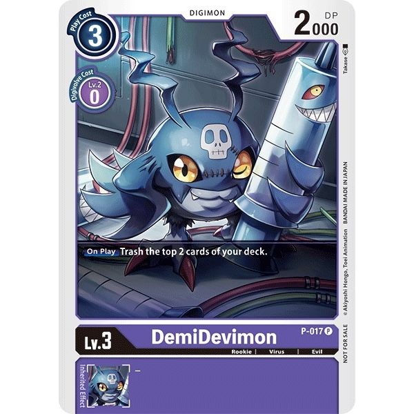 Image for DemiDevimon - P-017 (P-017 P) (D-PR) - Digimon Card Game