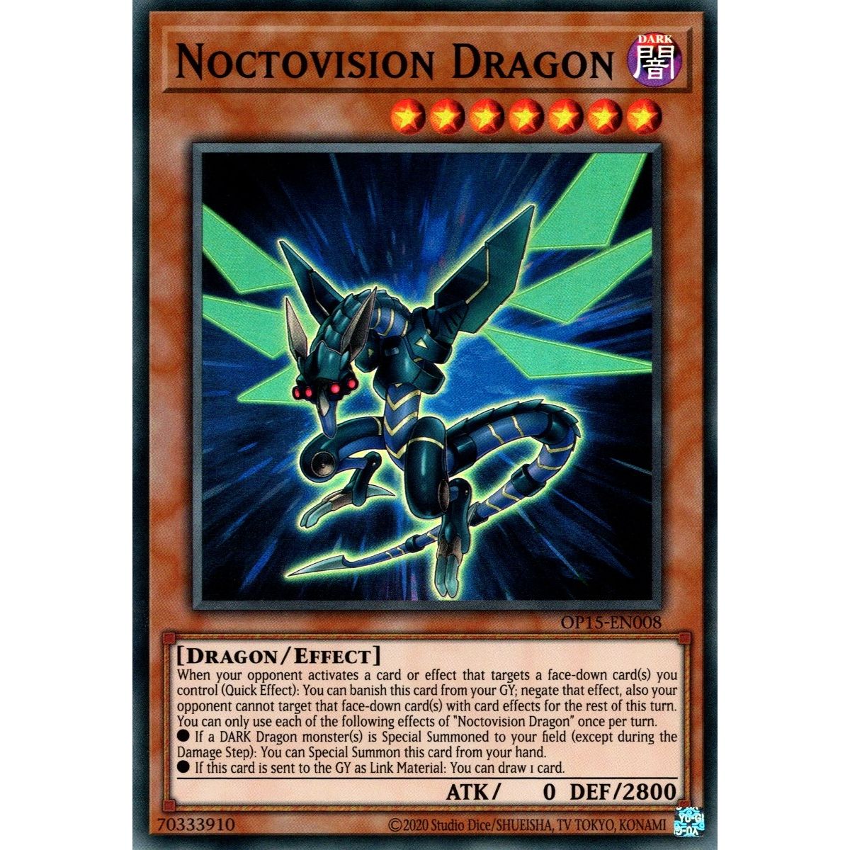 Image for Noctovision Dragon (OP15-EN008) (OP15) - YuGiOh