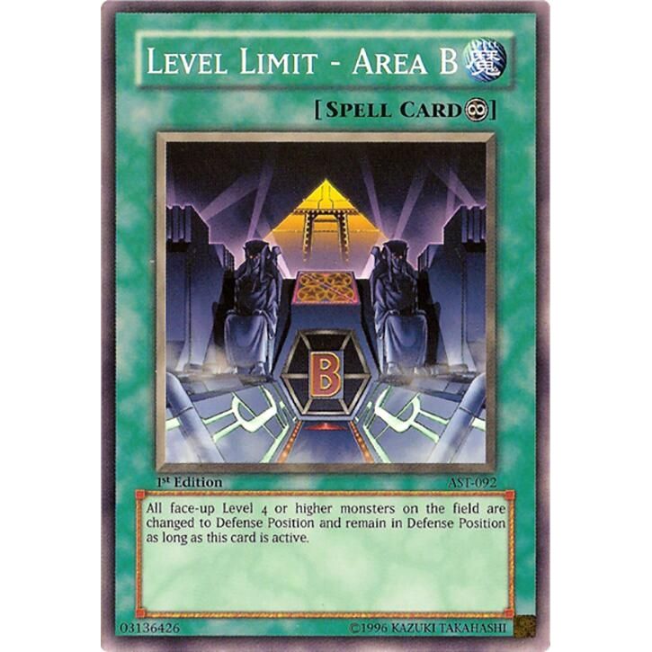 Image for Level Limit - Area B (AST-092) (AST) - YuGiOh