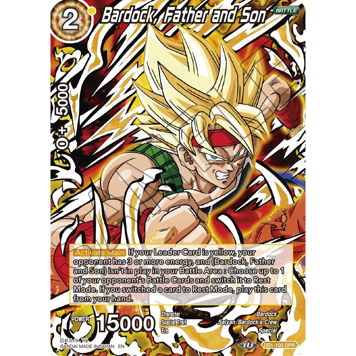 Image for Bardock, Father and Son (Reprint) (DB1-100) (EB-01) - Dragon Ball Super: Masters