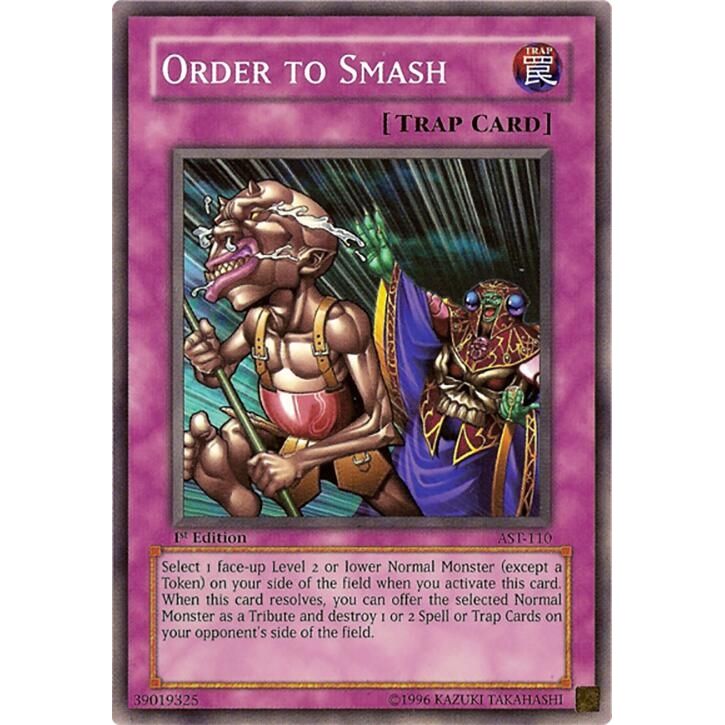 Image for Order to Smash (AST-110) (AST) - YuGiOh