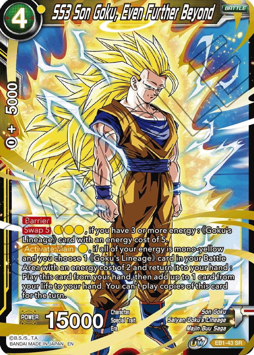Image for SS3 Son Goku, Even Further Beyond (EB1-43) (EB-01) - Dragon Ball Super: Masters