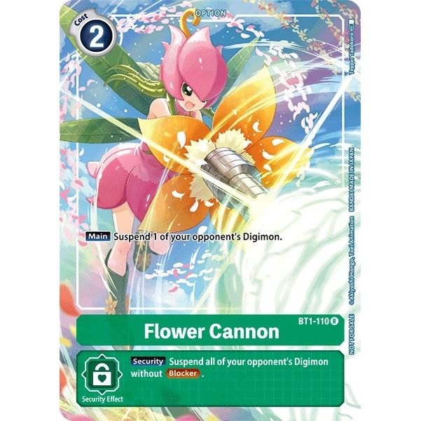 Image for Flower Cannon - BT1-110 (Tamer's Evolution Box) (BT1-110 R) (BT01-03A) - Digimon Card Game