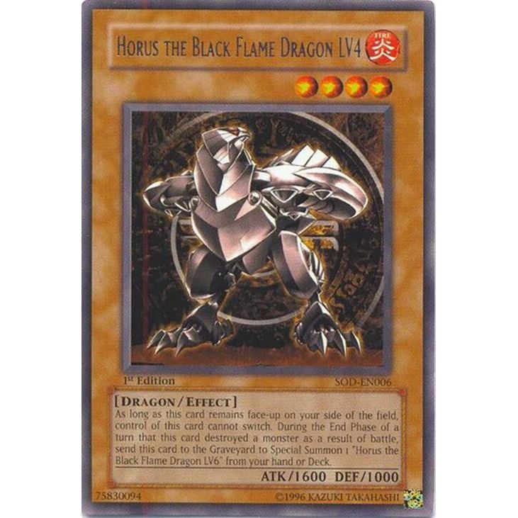 Image for Horus The Black Flame Dragon LV4 (SOD-EN006) (SOD) - YuGiOh