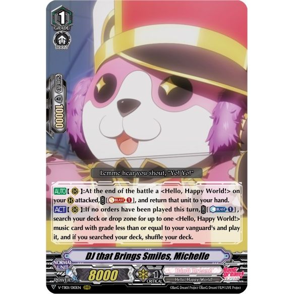 Image for DJ that Brings Smiles, Michelle (V-TB01/010EN) (V-TB01) - Cardfight Vanguard
