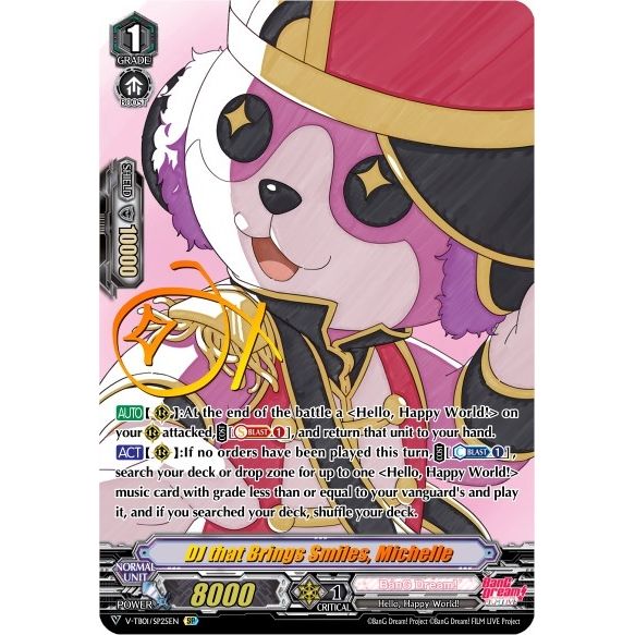 Image for DJ that Brings Smiles, Michelle (SP) (V-TB01/SP25EN) (V-TB01) - Cardfight Vanguard