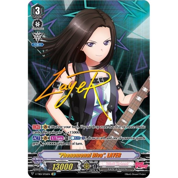 Image for "Phenomenal Diva", LAYER (SP) (V-TB01/SP26EN) (V-TB01) - Cardfight Vanguard