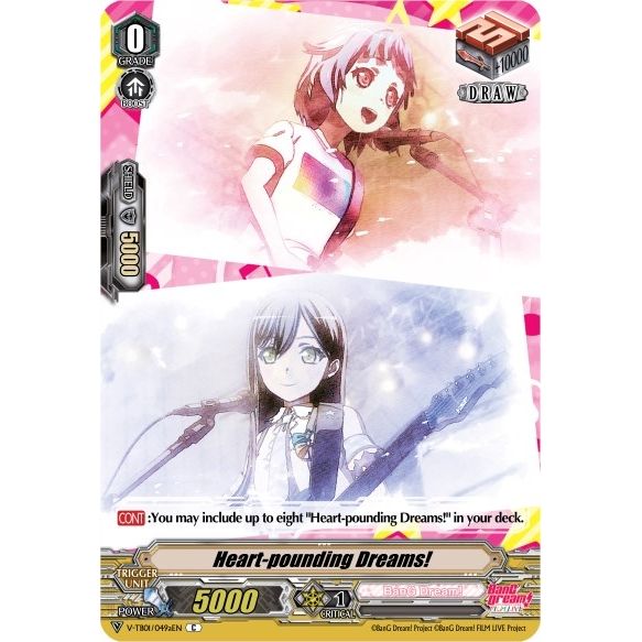 Image for Heart-pounding Dreams! (A) (Poppin'Party) (V-TB01/049aEN) (V-TB01) - Cardfight Vanguard