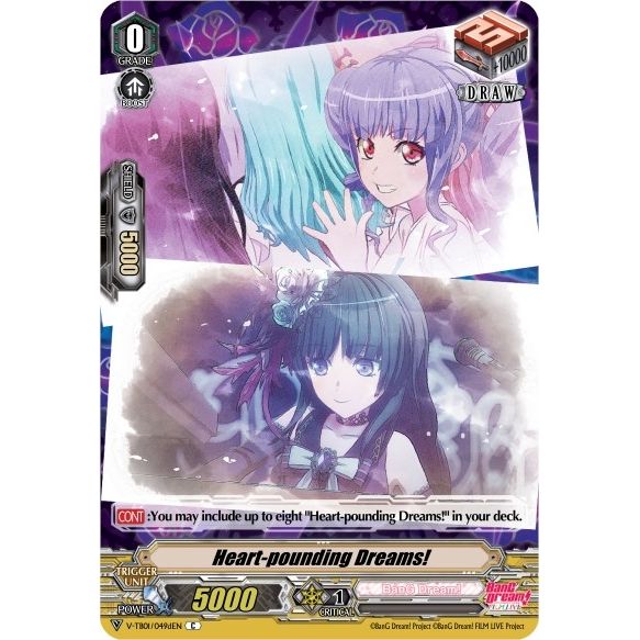 Image for Heart-pounding Dreams! (D) (Roselia) (V-TB01/049dEN) (V-TB01) - Cardfight Vanguard