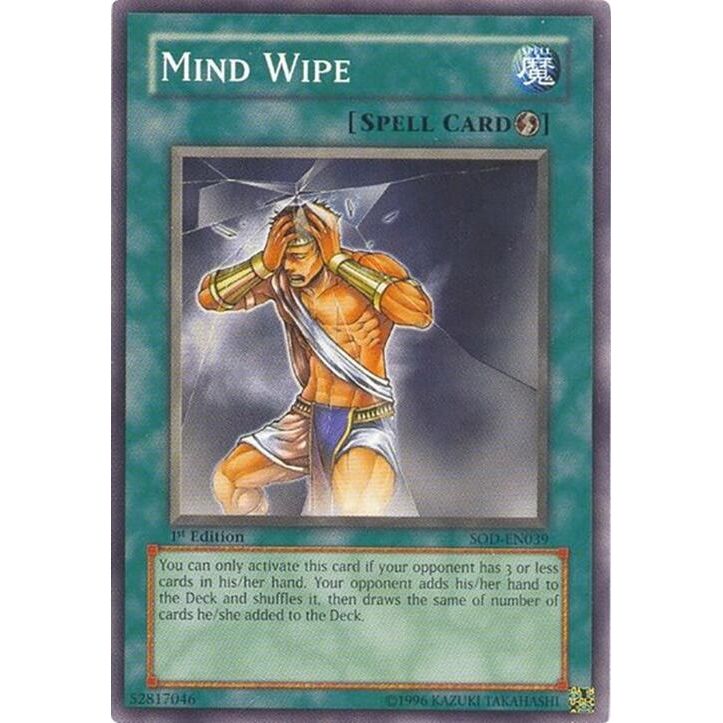Image for Mind Wipe (SOD-EN039) (SOD) - YuGiOh