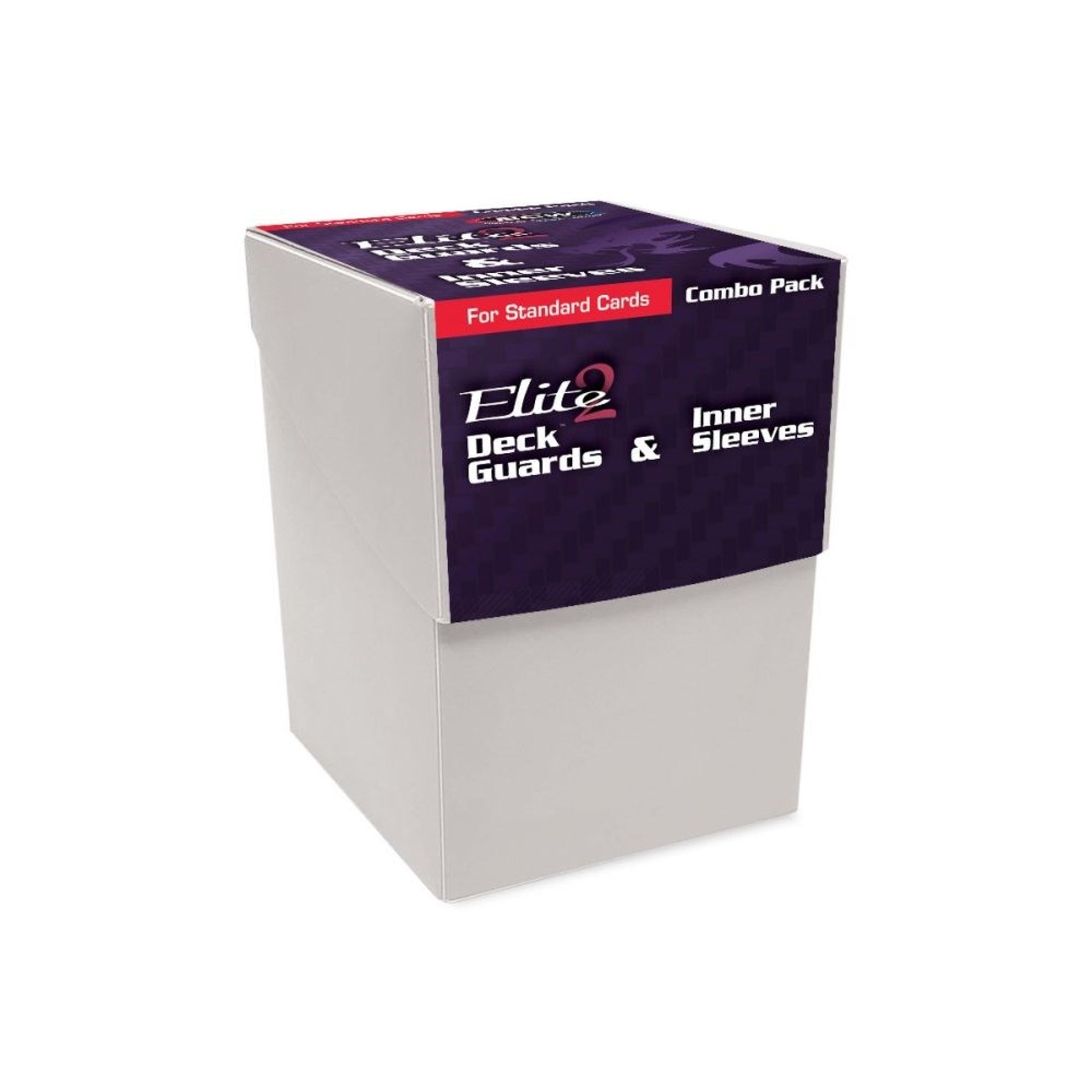 Image for Elite2 Deck Guards & Inner Sleeves Combo Pack - Glossy Standard - White (100-Pack) - Card Sleeves
