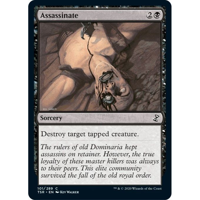 Image for Assassinate (101) (TSR) - Magic: The Gathering