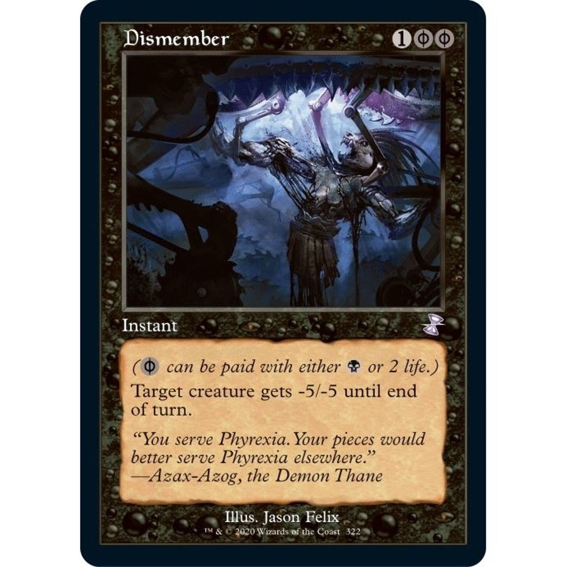 Image for Dismember (322) (TSR) - Magic: The Gathering