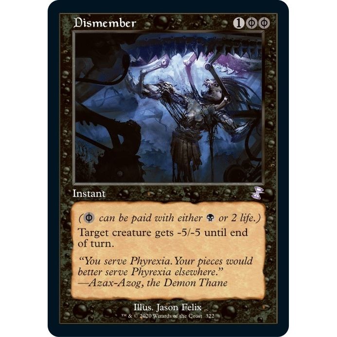 Image for Dismember (322) (TSR) - Magic: The Gathering