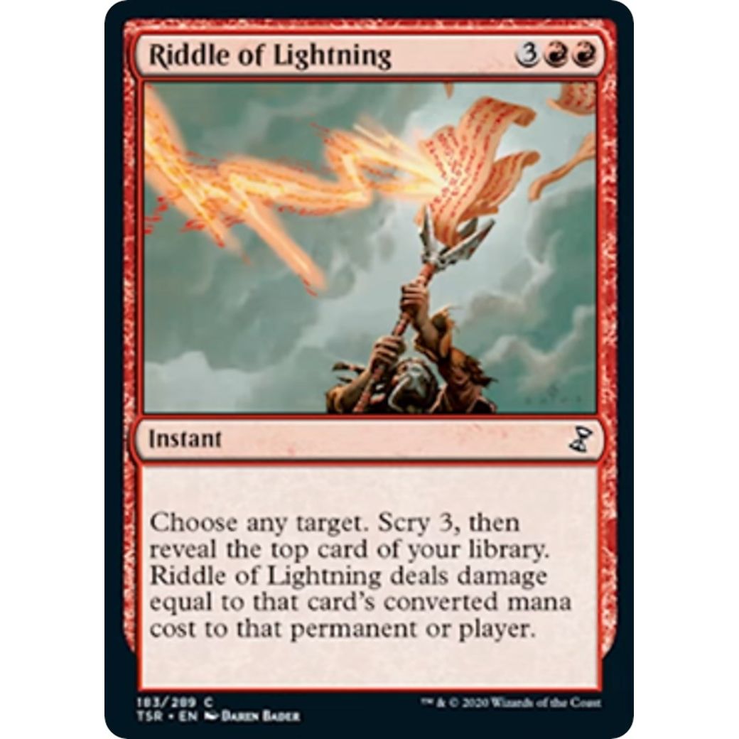 Image for Riddle of Lightning (183) (TSR) - Magic: The Gathering