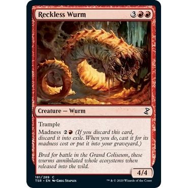 Image for Reckless Wurm (181) (TSR) - Magic: The Gathering