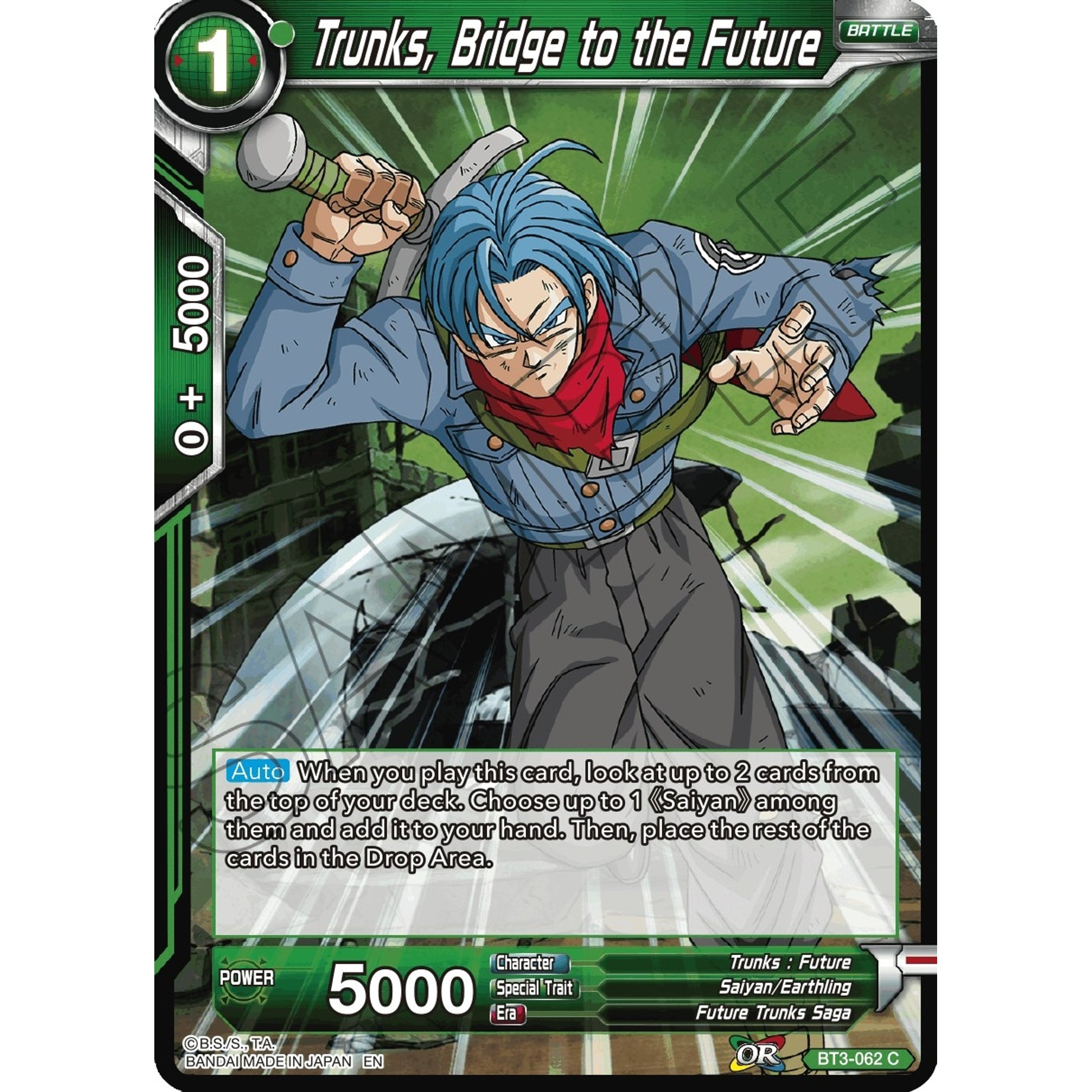 Image for Trunks, Bridge to the Future (Reprint) (BT3-062) (EB-01) - Dragon Ball Super: Masters