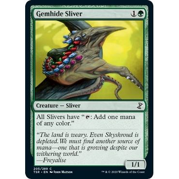 Image for Gemhide Sliver (205) (TSR) - Magic: The Gathering
